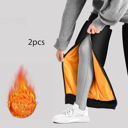 Cycling Leg Warmers, Fleece Lined Leg Sleeves (40cm/15.75in to 72cm/28.35in) - Waterproof Windproof for Motorcycle Snowmobile in Kuwait