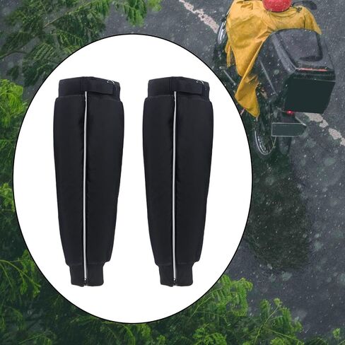 Cycling Leg Warmers, Fleece Lined Leg Sleeves (40cm/15.75in to 72cm/28.35in) - Waterproof Windproof for Motorcycle Snowmobile in Kuwait