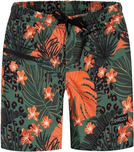 SHREDLY Littles Short for Kids | Recycled 4-Way Stretch Fabric, Adjustable Waistband, & Zippered Pocket for Active Adventures in Saudi Arabia