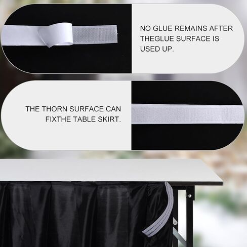 16ftx23inch Stage Skirt,Portable Shirred Pleat Stage Skirt, Stage Skirt Black is Suitable for Activities, Displays, Gifts, Performances and Wedding Stages, Easy To Store And Fold in Saudi Arabia