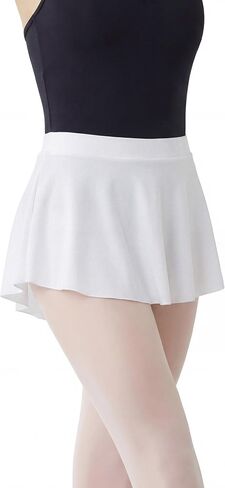 Stelle Ballet Skirt Women Pull On High-Low Dance Wrap Skirts Adult Elastic Mini Skirt Ballerina Outfit in Kuwait