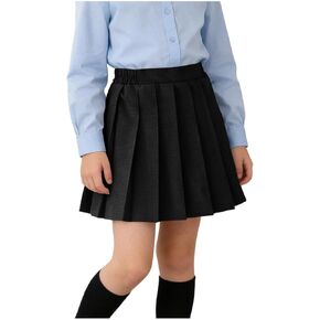 School Uniform Skirts for Girls Adjustable Waist Pleated Skorts Summer Pull-On Athletic Tennis Mini Skirt Dresses in Saudi Arabia