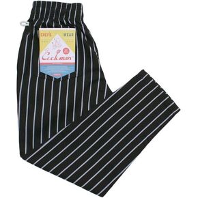 COOKMAN Chef Pants - Stripe : Black in Kuwait