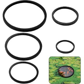 5Pcs Fish Feeding Ring, 5 Sizes Aquarium Floating Plant Corral/Feeding Ring for Fish Tank, Round EVA Aquarium Feeding Rings Filter Out Floating Plants Feeder Accessories (Black) in Saudi Arabia