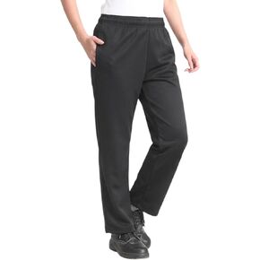KITCHIEF Women's Stretch Chef Pants Black Baggy Casual Cargo Pants Elastic Waist Restaurant Work Pants and Cook Pant Uniform in Saudi Arabia
