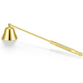 Vaincre Stainless Steel Candle Snuffer - Gold Candle Extinguisher with Long Handle, Decorative Snuffer Accessory for Putting Out Wick Flame Safely in Kuwait