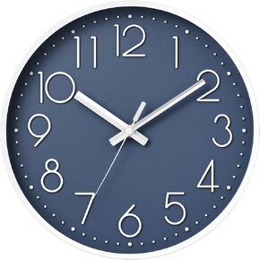 DAXSMY Wall Clock - 8 Inch Silent Non-Ticking Modern 3D Wall Clocks Battery Operated - Decorative Clock for Kitchen, Home Office, Bathroom, Bedroom(Rose Gold) in Saudi Arabia