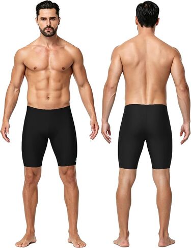 Roadbox Swim Jammers for Men Racing Athletic Quick Dry Swimsuit Endurance Training Competitive Swimming Shorts UPF 50+ in Kuwait