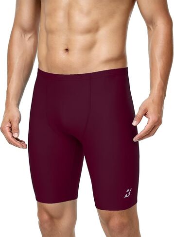 Roadbox Swim Jammers for Men Racing Athletic Quick Dry Swimsuit Endurance Training Competitive Swimming Shorts UPF 50+ in Kuwait