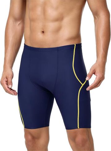 Roadbox Swim Jammers for Men Racing Athletic Quick Dry Swimsuit Endurance Training Competitive Swimming Shorts UPF 50+ in Kuwait