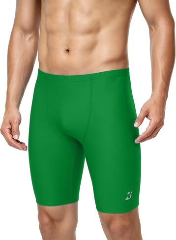 Roadbox Swim Jammers for Men Racing Athletic Quick Dry Swimsuit Endurance Training Competitive Swimming Shorts UPF 50+ in Kuwait