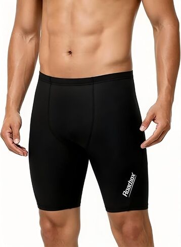 Roadbox Swim Jammers for Men, Athletic Swimsuit for Training Racing, Quick Dry Endurance Competitive Swimming Shorts UPF 50+ in Kuwait