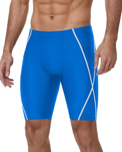 Roadbox Swim Jammers for Men, Athletic Swimsuit for Training Racing, Quick Dry Endurance Competitive Swimming Shorts UPF 50+ in Kuwait