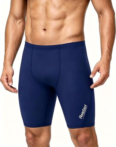 Roadbox Swim Jammers for Men, Athletic Swimsuit for Training Racing, Quick Dry Endurance Competitive Swimming Shorts UPF 50+ in Kuwait