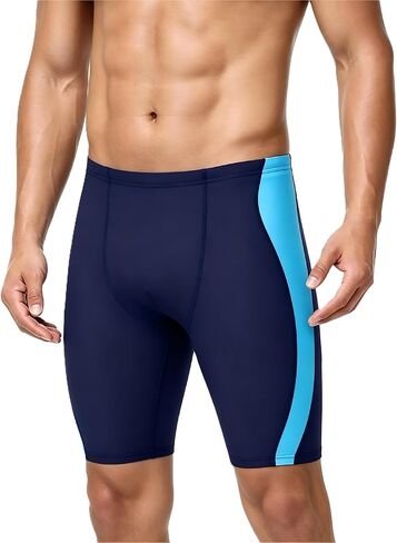 Roadbox Swim Jammers for Men, Athletic Swimsuit for Training Racing, Quick Dry Endurance Competitive Swimming Shorts UPF 50+ in Kuwait