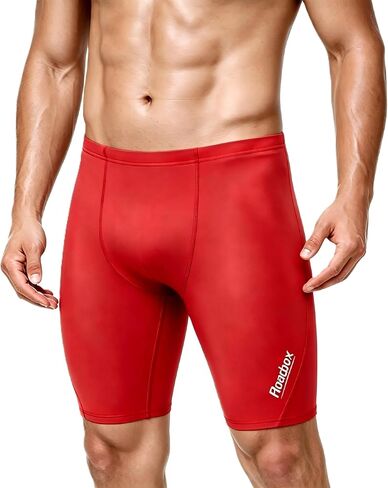 Roadbox Swim Jammers for Men, Athletic Swimsuit for Training Racing, Quick Dry Endurance Competitive Swimming Shorts UPF 50+ in Kuwait