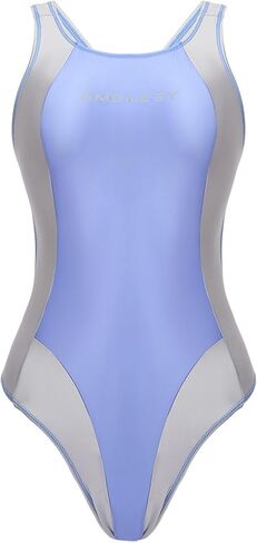 AMORESY Aphrodite B Series High-Leg Backless Swimsuit Leotard – One-Piece Stretch Swimwear for Beach & Pool in Saudi Arabia