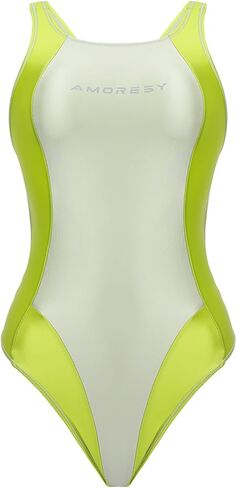 AMORESY Aphrodite B Series High-Leg Backless Swimsuit Leotard – One-Piece Stretch Swimwear for Beach & Pool in Saudi Arabia
