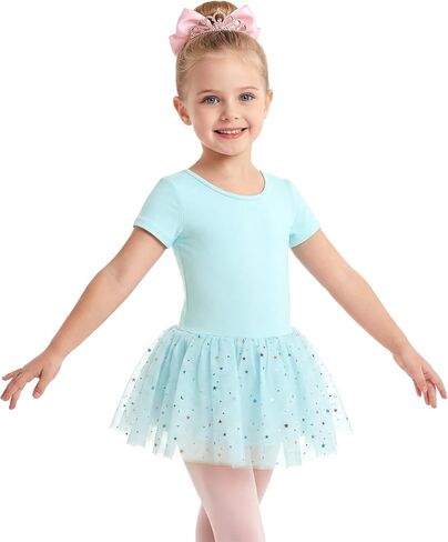 Stelle Girls Dance Leotards with Sequin Tutu Dress Ballet Leotards Gymnastic Ballerina Costume Toddler Ballet Outfit in Kuwait