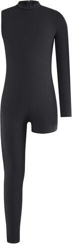 Girls Gymnastics Leotards Asymmetrical Full Body Unitards One Piece Dance Bodysuit for Ballet & Stage Performance in Saudi Arabia