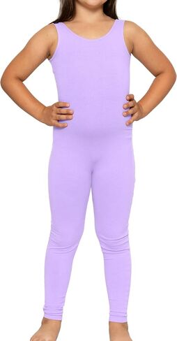 STRETCH IS COMFORT Girls Biketard, Tank Ankle Length Unitard & Long Sleeve Unitard | Soft Stretch One Piece | 4–16 in Kuwait