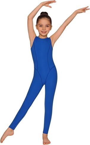 Girls Gymnastics Leotards Sleeveless Full Body Unitards One Piece Dance Bodysuit for Ballet & Stage Performance in Saudi Arabia