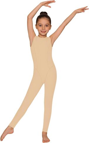 Girls Gymnastics Leotards Sleeveless Full Body Unitards One Piece Dance Bodysuit for Ballet & Stage Performance in Saudi Arabia