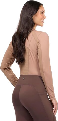 Precision Long Sleeve Crew Neck Tech Riding Top - Feather Weight, Quick Drying Seamless Feel Design, Sun Smart in Kuwait