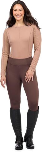 Precision Long Sleeve Crew Neck Tech Riding Top - Feather Weight, Quick Drying Seamless Feel Design, Sun Smart in Kuwait