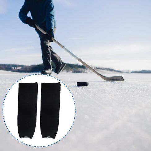 Ice Hockey Sock Breathable Warm Black Workout Soft Athletes in Kuwait