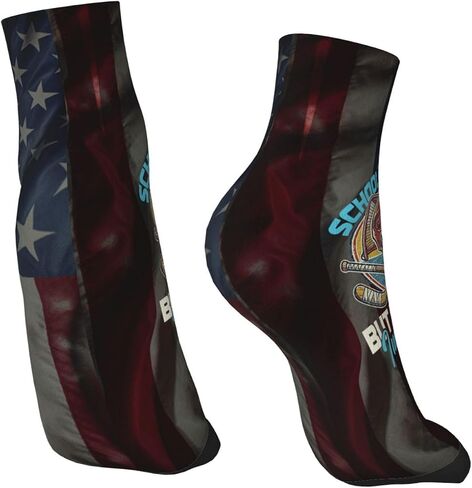 School is Important But Hockey is Importanter Socks Wool Sports Breathable Sock for Women Men in Kuwait