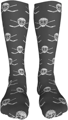 Crossed Goalie Sticks hockey Casual Long Socks for Men's and Women's Soft Comfortable Winter Warm in Kuwait