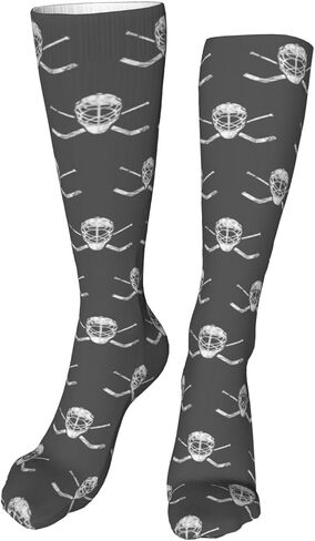 Crossed Goalie Sticks hockey Casual Long Socks for Men's and Women's Soft Comfortable Winter Warm in Kuwait