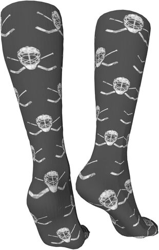 Crossed Goalie Sticks hockey Casual Long Socks for Men's and Women's Soft Comfortable Winter Warm in Kuwait