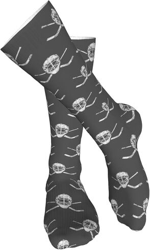 Crossed Goalie Sticks hockey Casual Long Socks for Men's and Women's Soft Comfortable Winter Warm in Kuwait