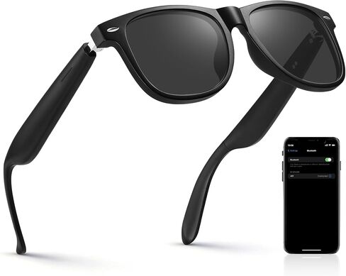 JASPIN Bluetooth Smart Glasses-Blue Light Glasses for Men and Women-Open Ear Sound Mic & Speakers Voice Assistant-Remote Control Photo Taking in Kuwait