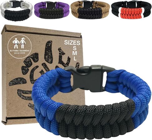 BJJ Belt Bracelet, Jiu Jitsu Gifts for Men and Women, Paracord Martial Arts Accessory (White, Blue, Purple, Brown, Black) in Saudi Arabia