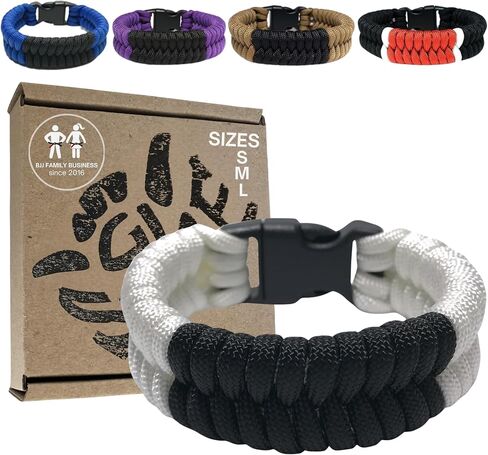 BJJ Belt Bracelet, Jiu Jitsu Gifts for Men and Women, Paracord Martial Arts Accessory (White, Blue, Purple, Brown, Black) in Saudi Arabia