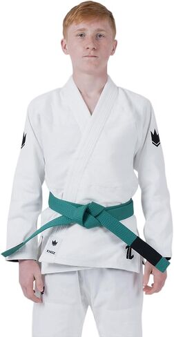 KINGZ The ONE Kids Jiu Jitsu Gi – Black, IBJJF Legal, Lightweight Kimono, Reinforced Stitching, Cord Drawstring in Saudi Arabia