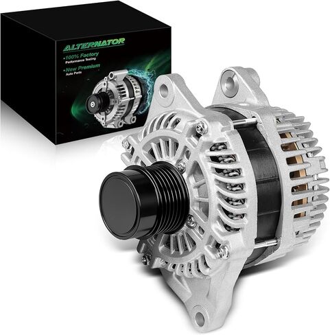 Upgraded Alternator for:-Dodge Journey 2009 2010 2011 2012 2013 2014 2015 2016 2017 2018 2019 2020 L4 2.4L, 12V 160Amp 6-Groove Clutch Pulley Clockwise, Replace OE# 04801490AA (ALL-NEW) in Saudi Arabia
