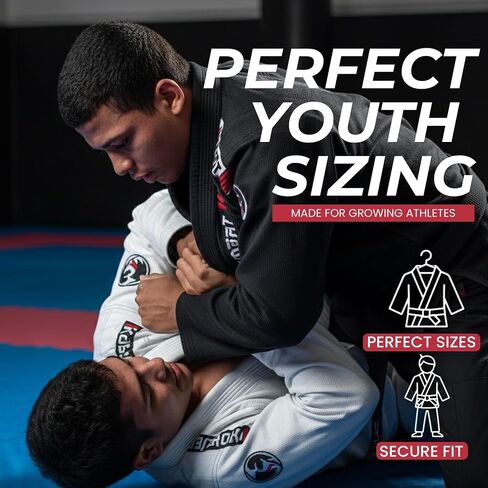 KOMBAT USA Kids BJJ Gi – IBJJF Approved Ultra-Light Brazilian Jiu Jitsu Uniform for Boys & Girls in Saudi Arabia