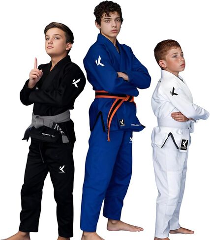 KOMBAT USA Kids BJJ Gi – IBJJF Approved Ultra-Light Brazilian Jiu Jitsu Uniform for Boys & Girls in Saudi Arabia
