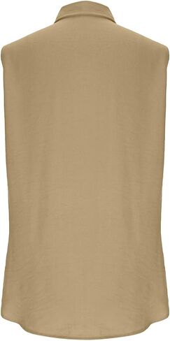 Cotton Gauze Tank Tops for Women Sleeveless Collared Linen Shirts Button Up Blouses Work Shirts Casual Summer Tshirt in Kuwait
