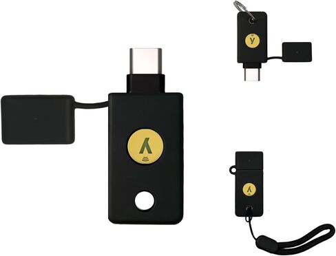 حافظة لـ YubiKey 5C NFC، غطاء واقٍ من السيليكون مناسب لـ Yubico | حامل لمفتاح الأمان C NFC والوصول السريع والحماية اليومية in Kuwait