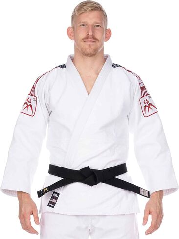 FUJI USA Judo Single Weave Judo Gi Uniform & White Belt - Kids & Adults Cotton Training Gi for Karate, White, Size 00 in Kuwait