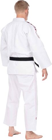 FUJI USA Judo Single Weave Judo Gi Uniform & White Belt - Kids & Adults Cotton Training Gi for Karate, White, Size 00 in Kuwait