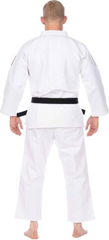 FUJI USA Judo Single Weave Judo Gi Uniform & White Belt - Kids & Adults Cotton Training Gi for Karate, White, Size 00 in Kuwait