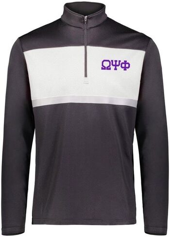 Omega Psi Phi Prism Bold 1/4 Zip Pullover in Kuwait