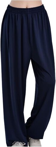 Unisex Cotton Silk Tai Chi Pants Loose Martial Arts Pants Men Chinese Kung Fu Trousers Pants in Saudi Arabia