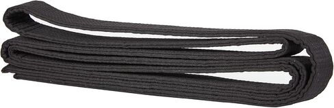 Taekwondo Colored Ranking Belt, Cotton Martial Arts Judo Karate TKD Aikido Uniform, Black, 220cm, Kids in Saudi Arabia